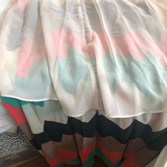 Art &Co long Dress sleeveless multi colors beautiful design - Picture 6 of 8